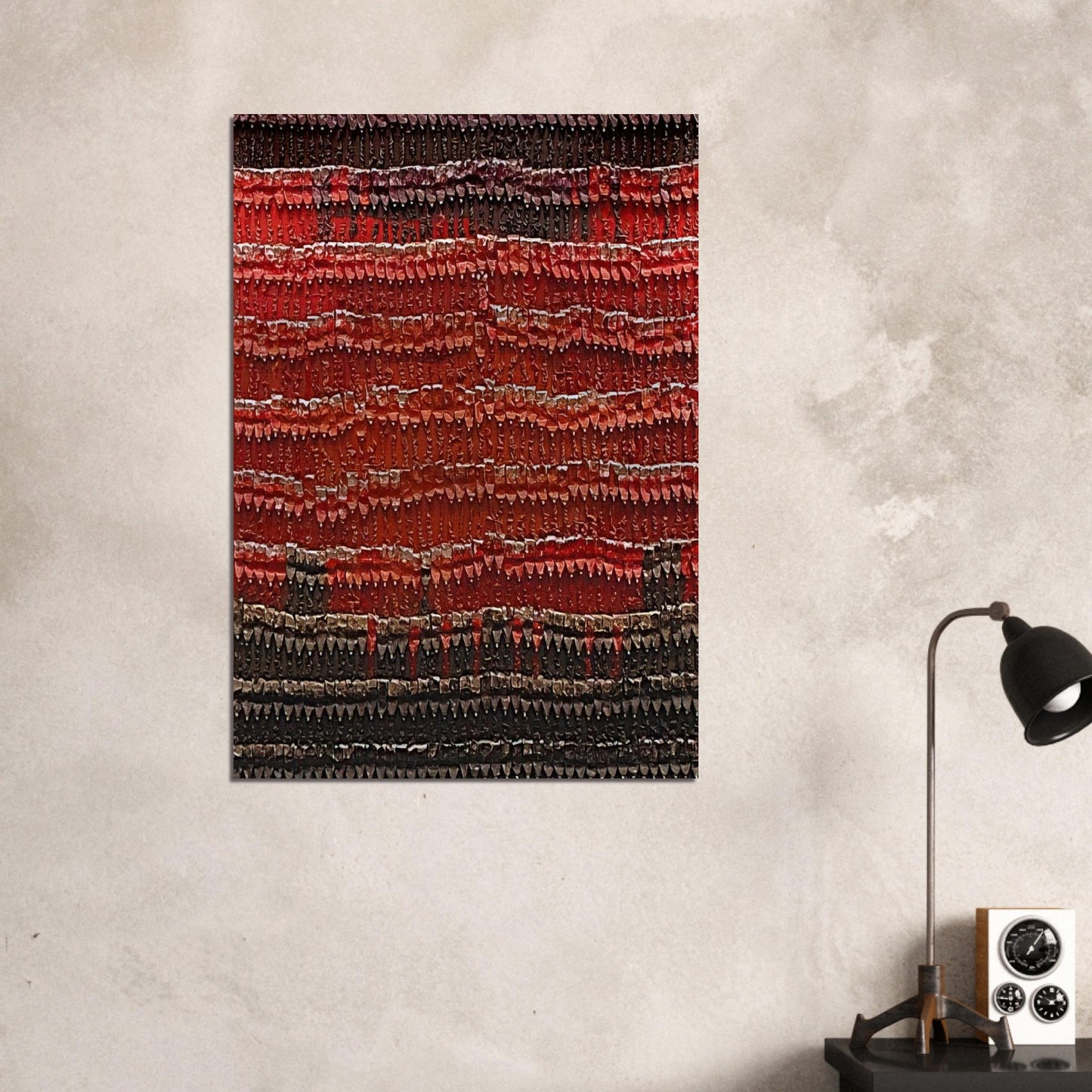 Chief's Blanket - 1989 - Arman Brushed Aluminum Print - 70x100 cm / 28x40 inches | Arman Aluminum Print | Arman Prints