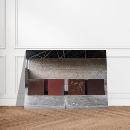 Untitled Repair Tests - 1966 - Donald Judd Brushed Aluminum Print - 70x100 cm / 28x40 inches | Donald Judd Aluminum Print | Donald Judd Prints