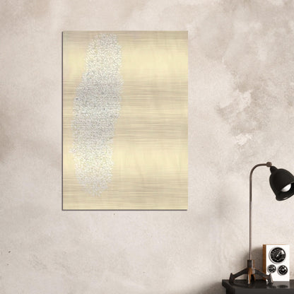 Light Gray - Tan - 1978 - Robert Goodnough Brushed Aluminum Print - 70x100 cm / 28x40 inches | Robert Goodnough Aluminum Print | Robert Goodnough Prints