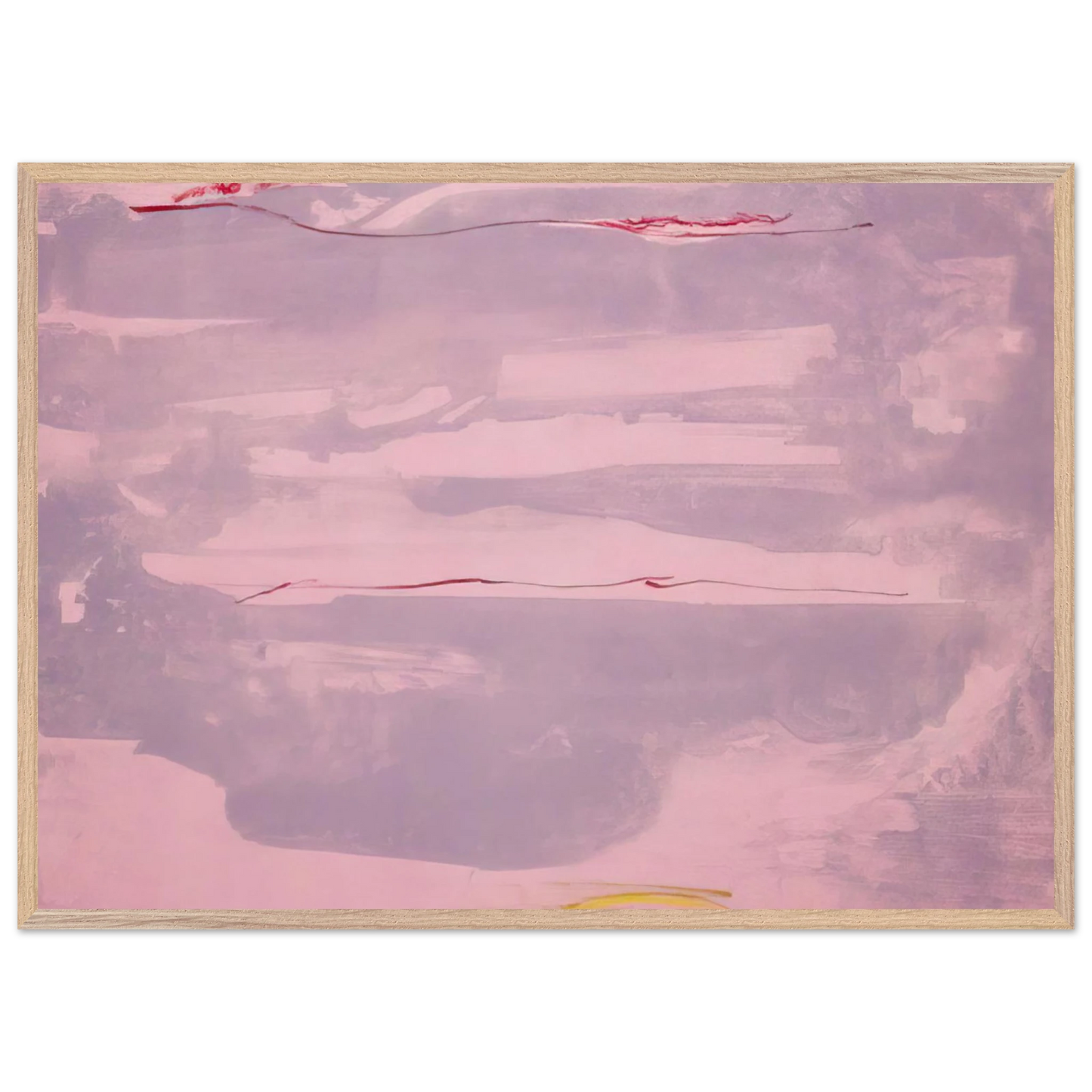 Helen Frankenthaler - Dream Walk - 1977 Wall art - A1 (59.4 x 84.1  cm) - Premium Wooden Framed Poster With Fine Art Paper-canvas - Wood frame