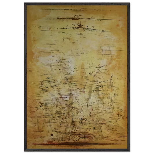 VOL D OISEAUX 1954 - Zao Wou-Ki 70x100 cm / 28x40 inches Framed Art Print – Black Wooden Frame