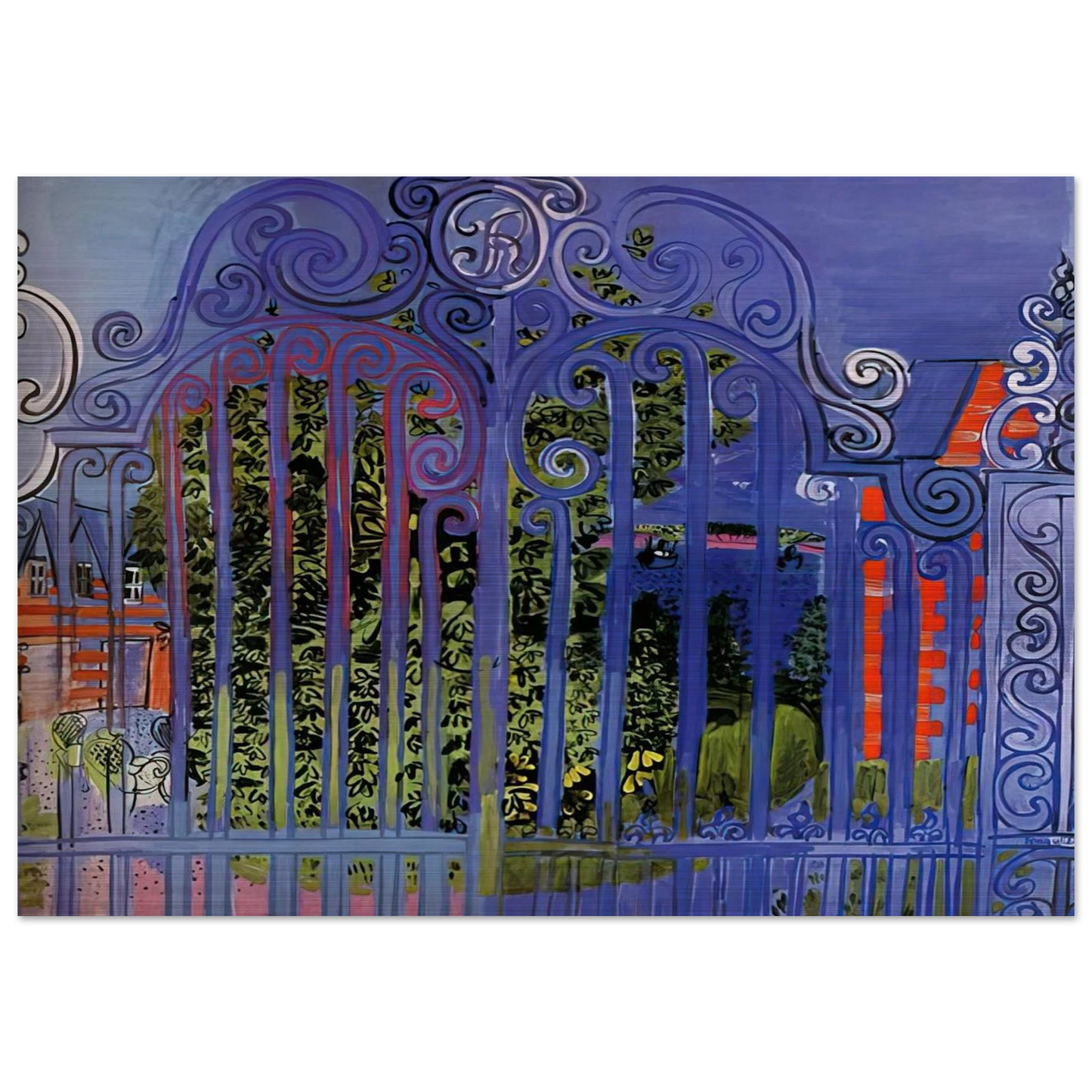 THE GRID 1930 - Raoul Dufy Brushed Aluminum Print - 70x100 cm / 28x40 inches | Raoul Dufy Aluminum Print | Raoul Dufy Prints