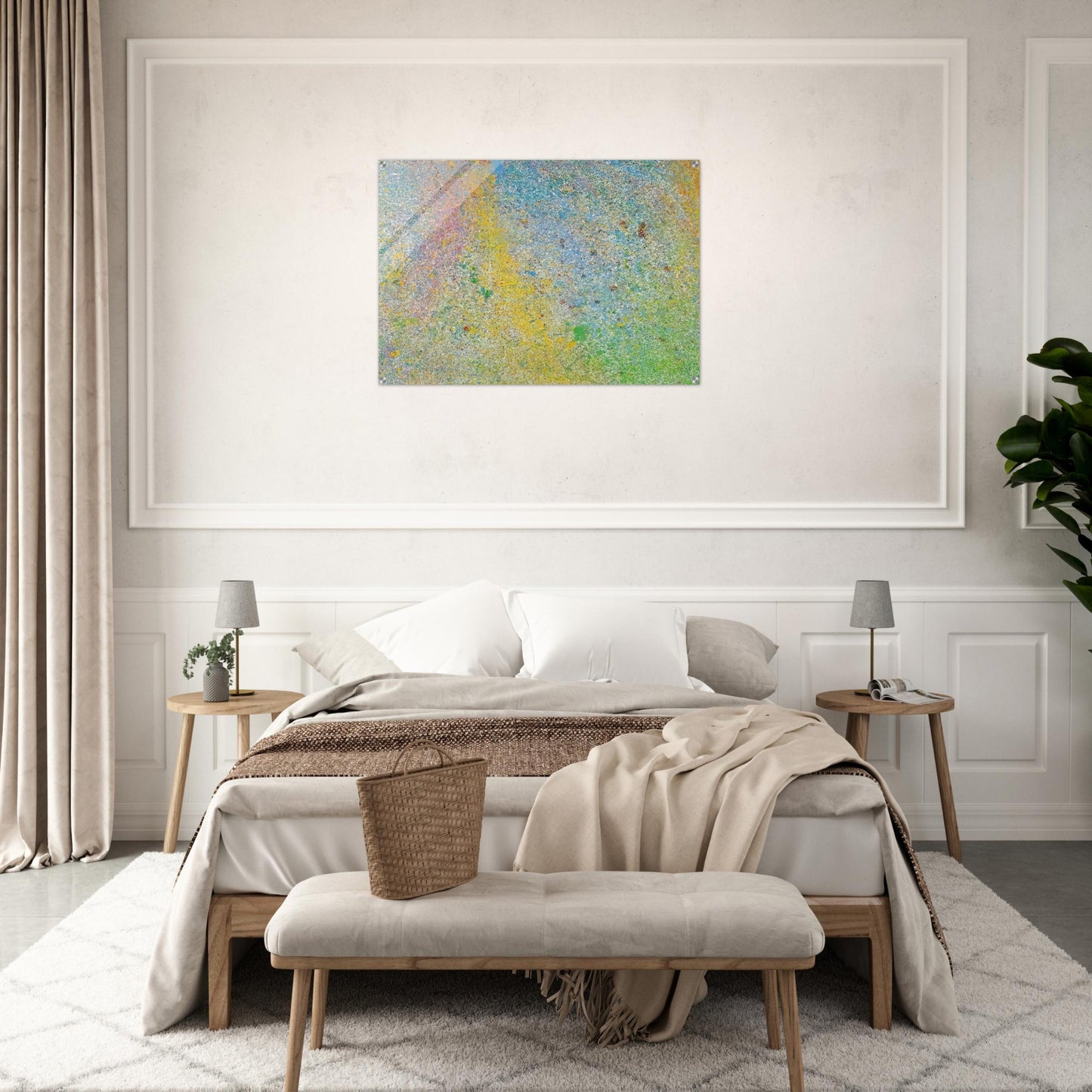 Milky Way - 1966 - Walasse Ting Acrylic Print - 70x100 cm / 28x40″ inches