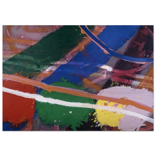 Festival - 1983 - Albert Irvin Brushed Aluminum Print - 70x100 cm / 28x40 inches | Albert Irvin Aluminum Print | Albert Irvin Prints