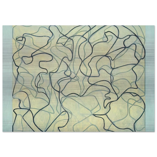 First Letter - 2009 - Brice Marden Brushed Aluminum Print - 70x100 cm / 28x40 inches | Brice Marden Aluminum Print | Brice Marden Prints