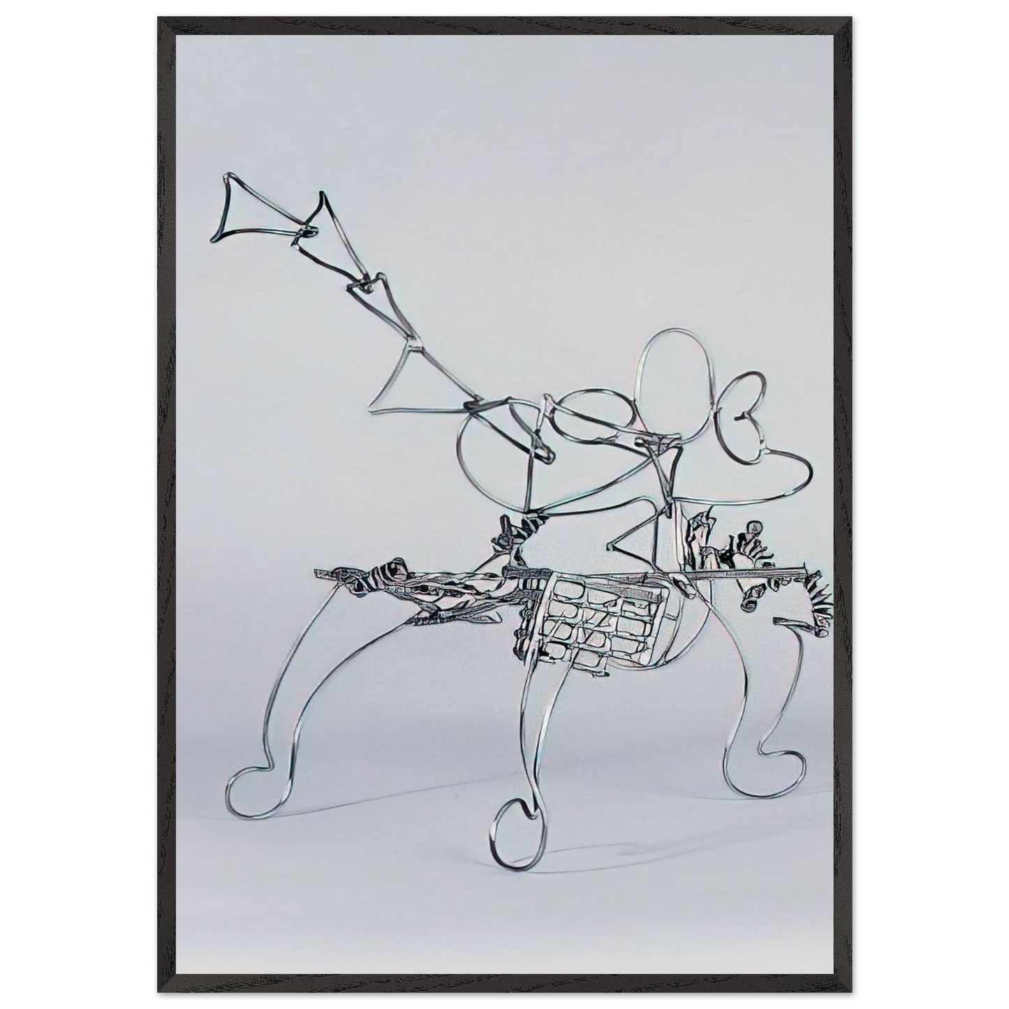 Triangle - 1987 - Nancy Graves 70x100 cm / 28x40 inches Framed Art Print – Black Wooden Frame