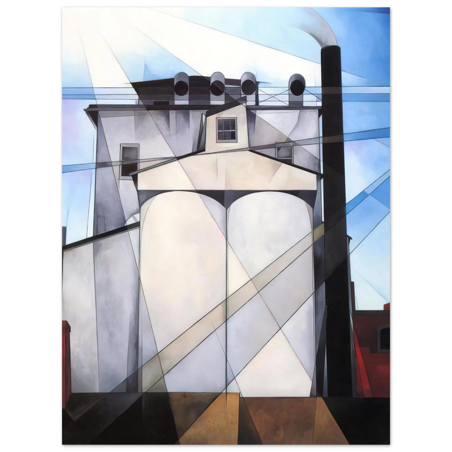 Charles Demuth - My Egypt - 1927  75x100 cm / 30x40inches Fine Art Poster