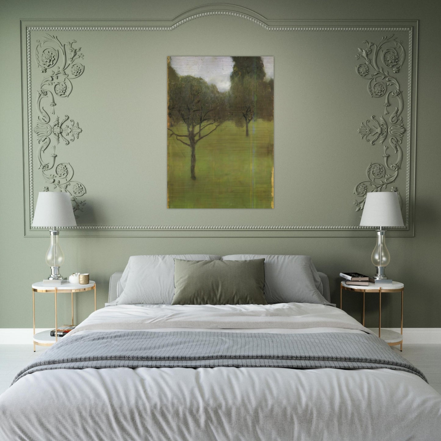 ORCHARD - Gustav Klimt Brushed Aluminum Print - 70x100 cm / 28x40 inches | Gustav Klimt Aluminum Print | Gustav Klimt Prints