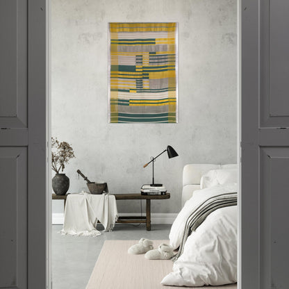 WALL HANGING 1925 - Anni Albers Brushed Aluminum Print - 70x100 cm / 28x40 inches | Anni Albers Aluminum Print | Anni Albers Prints
