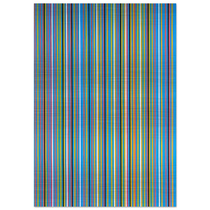 ACHEAN 1981 - Bridget Riley Brushed Aluminum Print - 70x100 cm / 28x40 inches | Bridget Riley Aluminum Print | Bridget Riley Prints