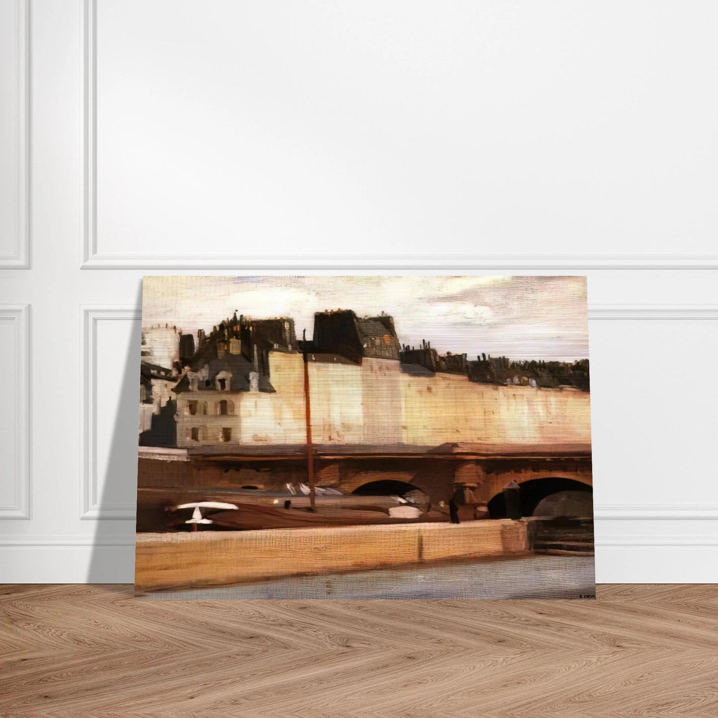 Écluse de la Monnaie - Edward Hopper Brushed Aluminum Print - 70x100 cm / 28x40 inches | Edward Hopper Aluminum Print | Edward Hopper Prints