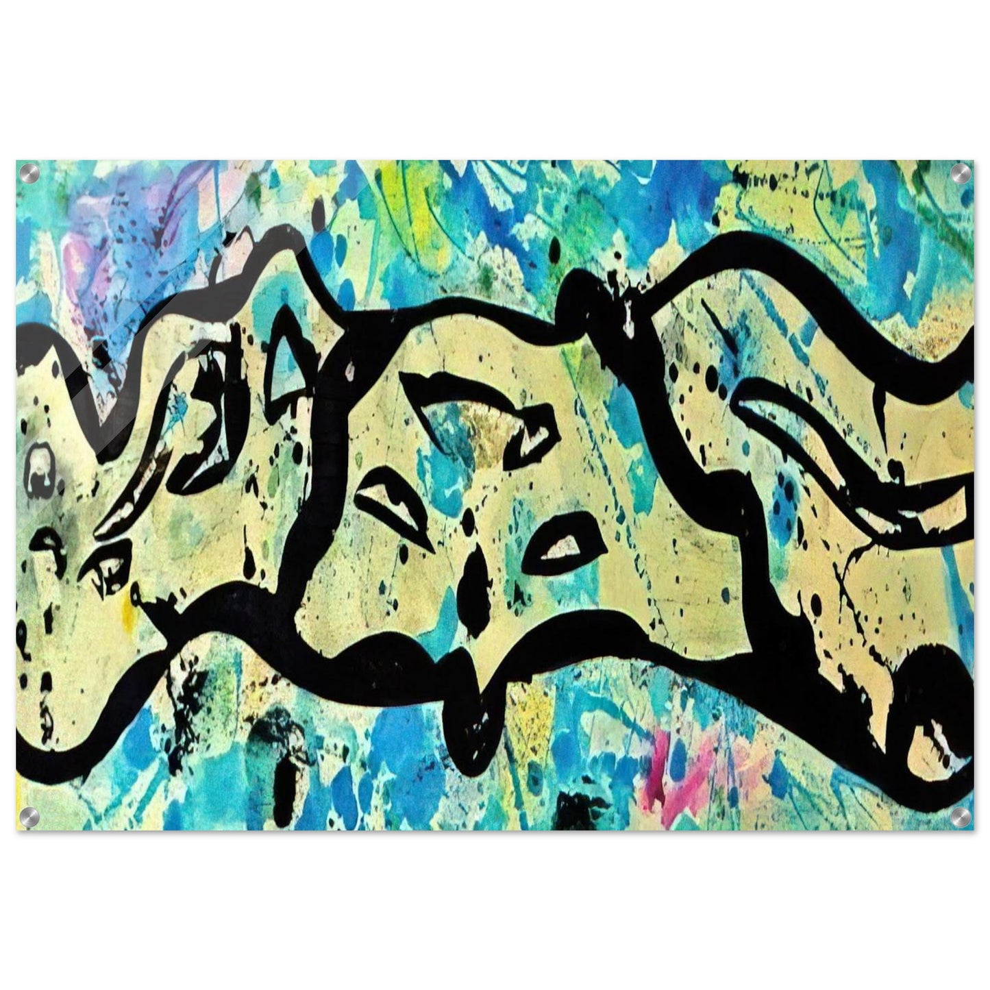Untitled  Variant F  - Sam Francis Acrylic Print - 70x100 cm / 28x40″ inches | Sam Francis Wall Art | Sam Francis Prints