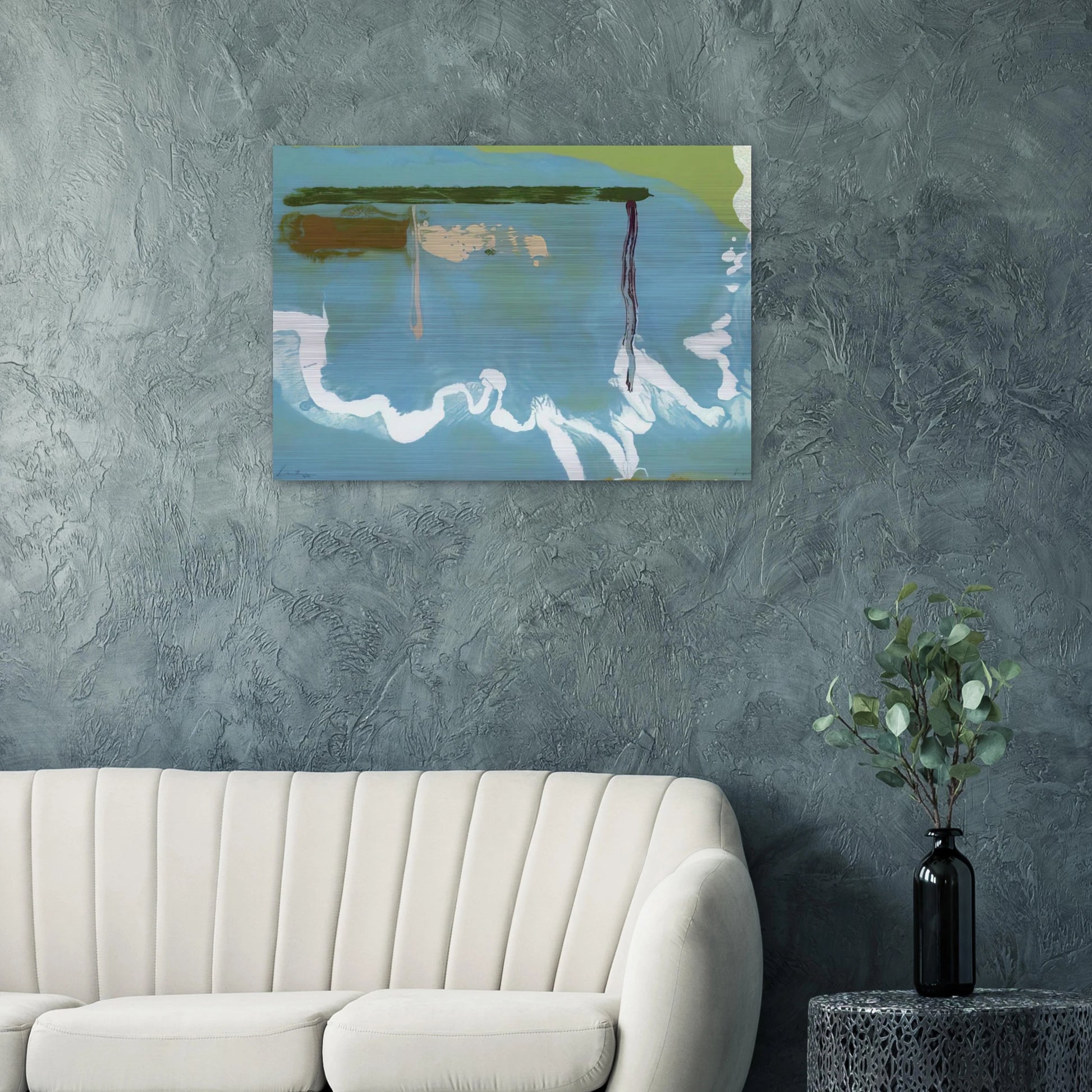 Skywriting - 1997 - Helen Frankenthaler Brushed Aluminum Print - 70x100 cm / 28x40 inches | Helen Frankenthaler Aluminum Print | Helen Frankenthaler Prints