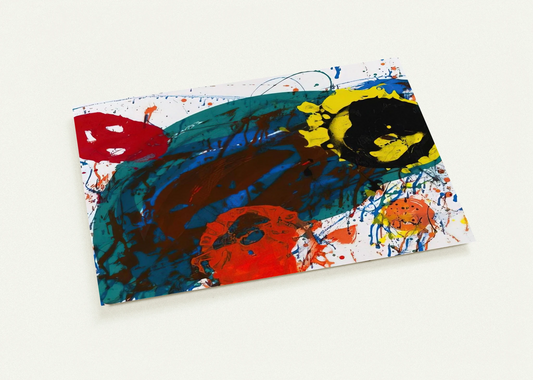 For Thirteen  SFS-335  By Sam Francis Pack of 10 Post Cards | Sam Francis Post Cards | A6 (10.5 x 14.8 cm) - 4.1 x 5.8 inches
