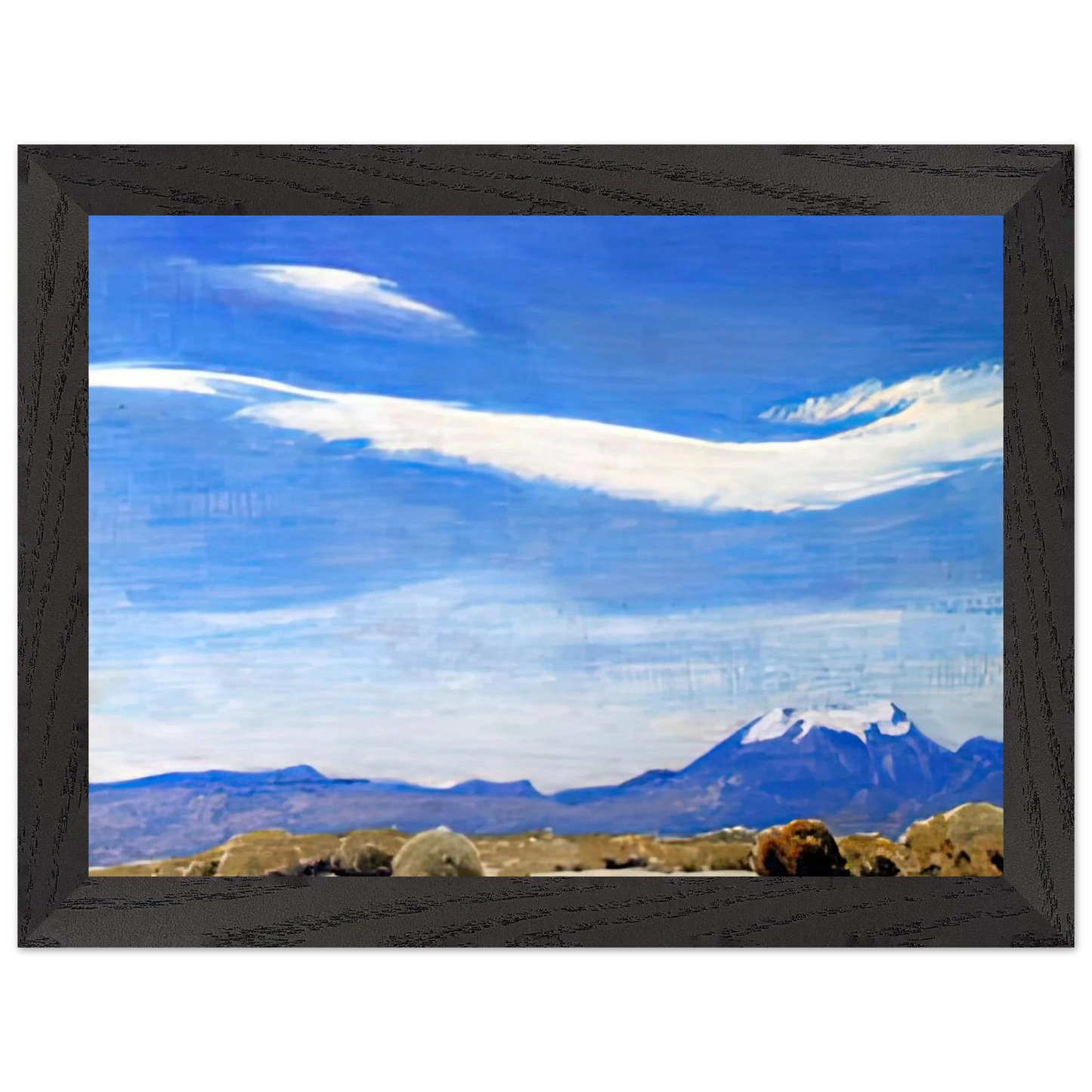 Maynard Dixon - THE CLOUD COACHELLA VALLEY CALIFORNIA 1940 Wall art - 30x40 cm / 12x16 inches - Premium Wooden Framed Poster With Fine Art Paper-canvas - Wood frame