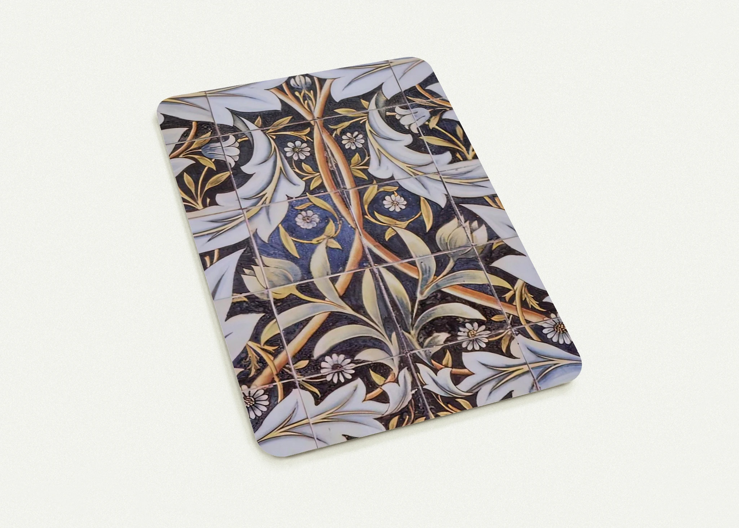 PANEL OF CERAMIC TILES DESIGNED BY MORRIS AND PRODUCED BY WILLIAM DE MORGAN 1876 By William Morris Pack of 10 Post Cards | William Morris Post Cards | A6 (10.5 x 14.8 cm) - 4.1 x 5.8 inches
