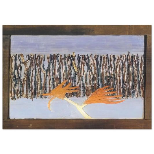 Burning Bush - 1953 - Forrest Bess Brushed Aluminum Print - 70x100 cm / 28x40 inches | Forrest Bess Aluminum Print | Forrest Bess Prints