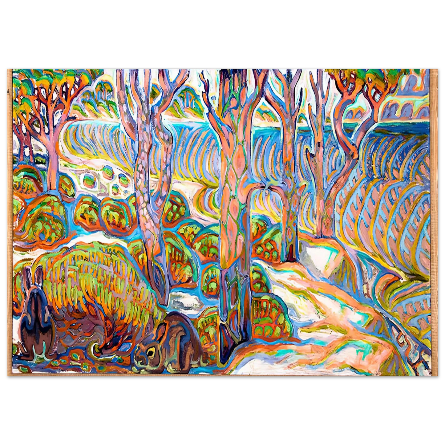 Walter Inglis Anderson - Walter Anderson Wall art - A1 (59.4 x 84.1  cm) - Premium Wooden Framed Poster With Fine Art Paper-canvas - White frame