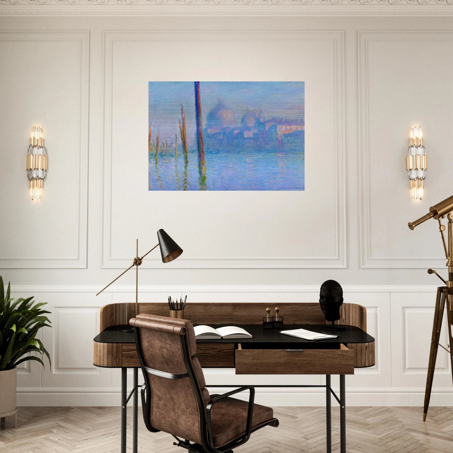 The Grand Canal, Venice - claude monet Brushed Aluminum Print - 70x100 cm / 28x40 inches | claude monet Aluminum Print | claude monet Prints