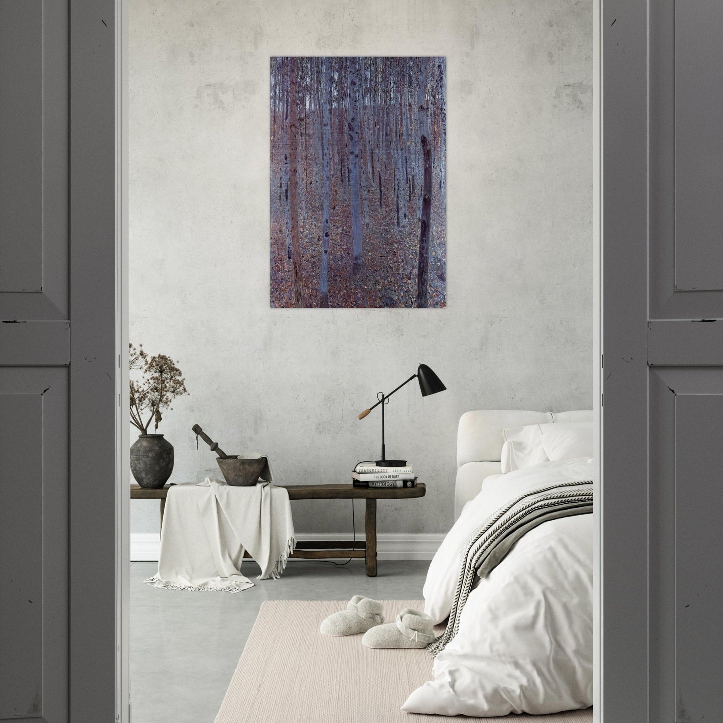 BUCHENHAIN - Gustav Klimt Brushed Aluminum Print - 70x100 cm / 28x40 inches | Gustav Klimt Aluminum Print | Gustav Klimt Prints