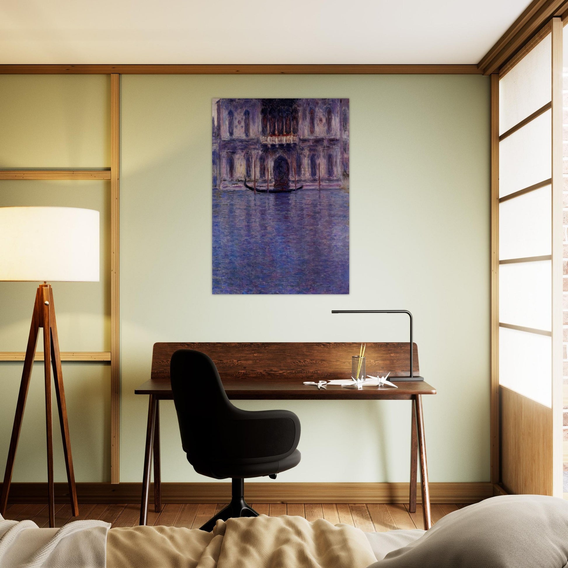 Palazzo Contarini 2 - claude monet Brushed Aluminum Print - 70x100 cm / 28x40 inches | claude monet Aluminum Print | claude monet Prints