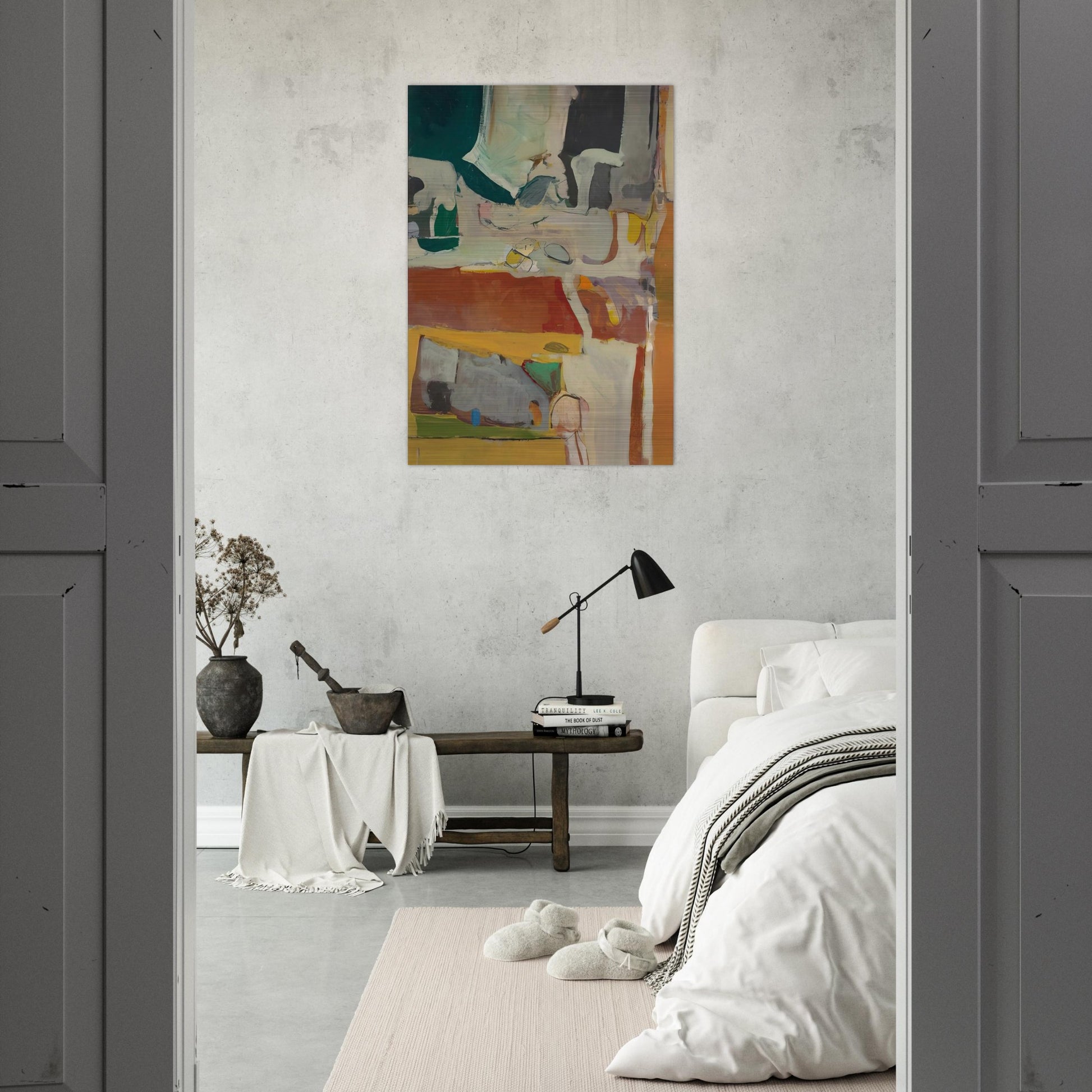 Urbana #4 - Richard Diebenkorn Brushed Aluminum Print - 70x100 cm / 28x40 inches | Richard Diebenkorn Aluminum Print | Richard Diebenkorn Prints