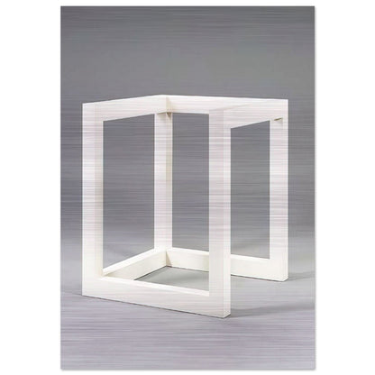 Incomplete Cube 10-4 - Sol LeWitt Brushed Aluminum Print - 70x100 cm / 28x40 inches | Sol LeWitt Aluminum Print | Sol LeWitt Prints