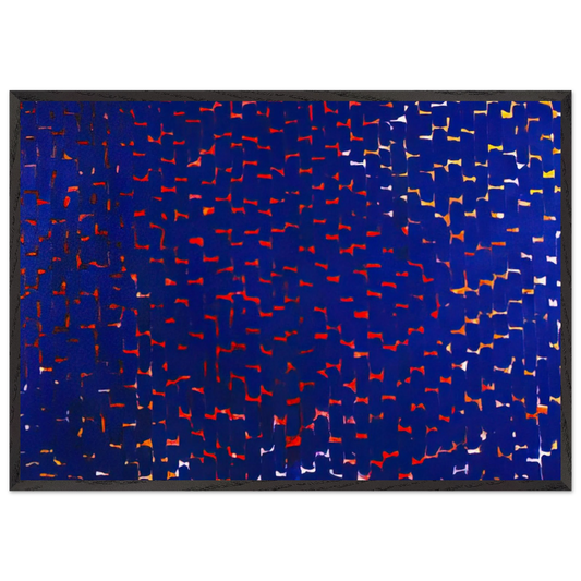 EVENING GLOW 1972 - Alma Woodsey Thomas 70x100 cm / 28x40 inches Framed Art Print – Black Wooden Frame