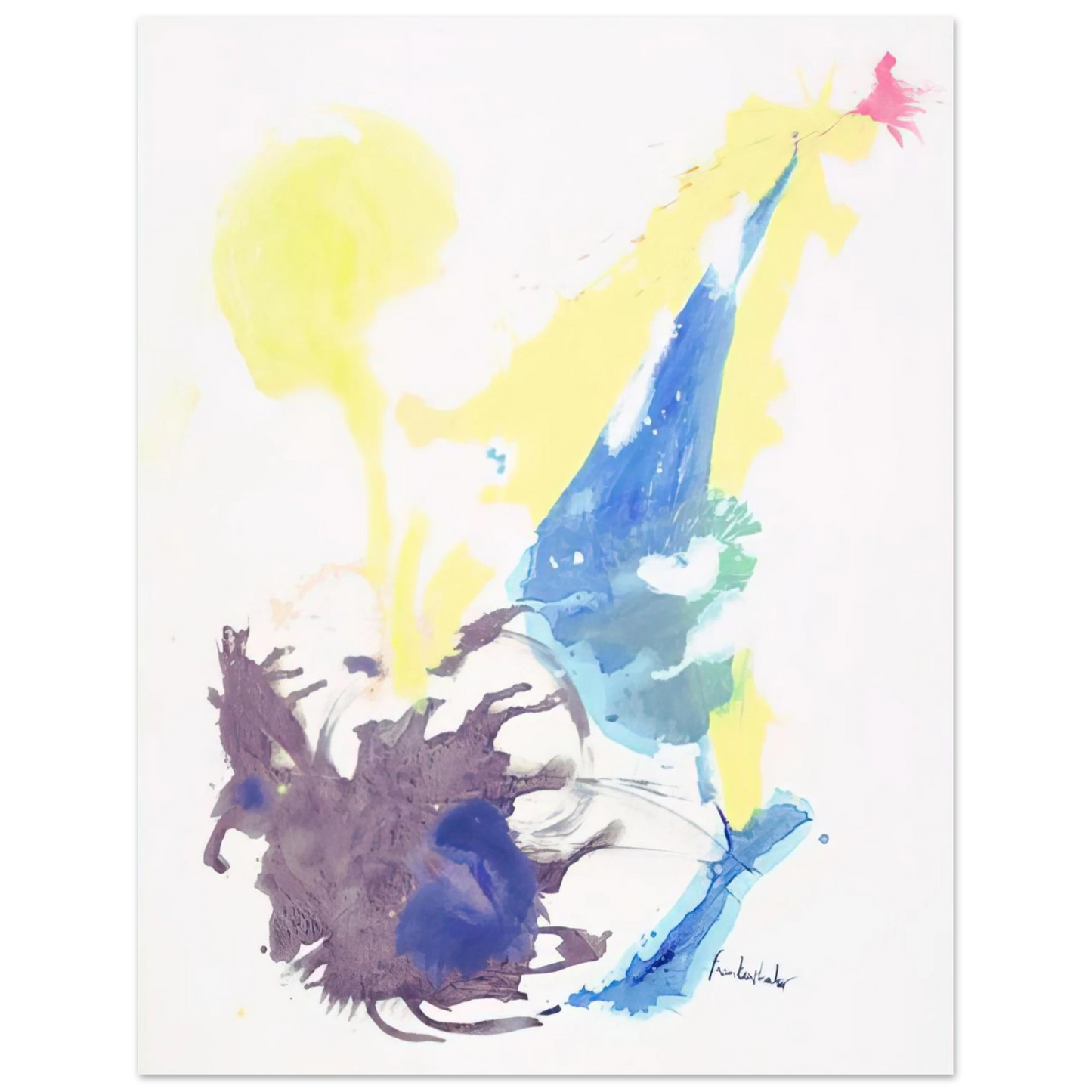 Helen Frankenthaler - Moving Day - 1961 Wall art - 30x40 cm / 12x16 inches - Fine Art Poster-canvas - -