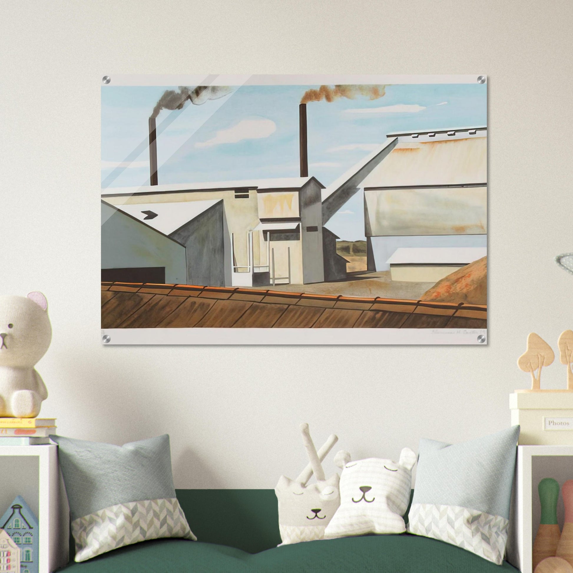 Factory - 1980 - Clarence Holbrook Carter Acrylic Print - 70x100 cm / 28x40″ inches