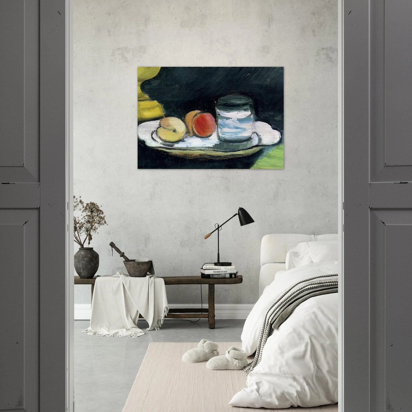 STILL LIFE PEACHES AND GLASS 1916 - Henri Matisse Brushed Aluminum Print - 70x100 cm / 28x40 inches | Henri Matisse Aluminum Print | Henri Matisse Prints