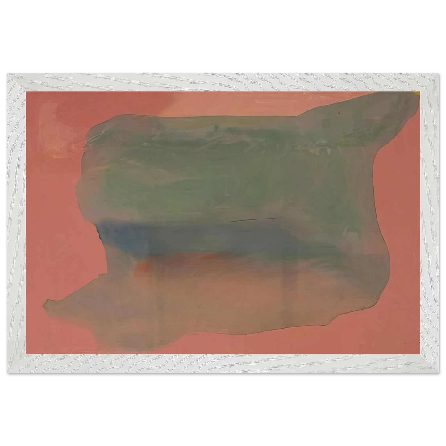 Helen Frankenthaler - Yearning - 1973 Wall art - A3 (29.7 x 42  cm) - Premium Wooden Framed Poster With Fine Art Paper-canvas - Black frame