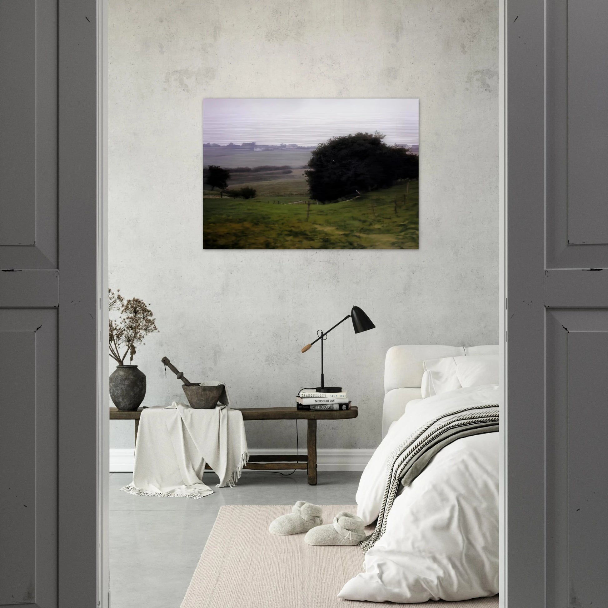 MEADOWLAND - Gerhard Richter Brushed Aluminum Print - 70x100 cm / 28x40 inches | Gerhard Richter Aluminum Print | Gerhard Richter Prints