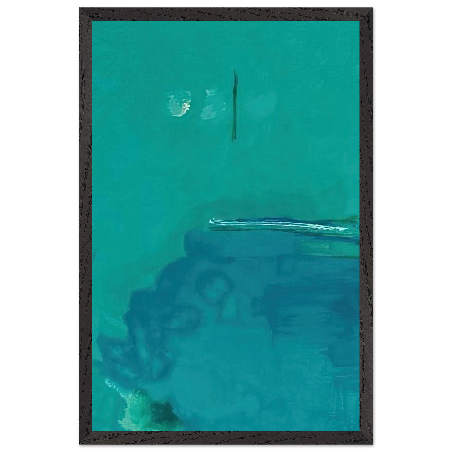 Helen Frankenthaler - Contentment Island - 2004 Wall art - 21x29.7 cm / 8x12" - Fine Art Poster-canvas - -