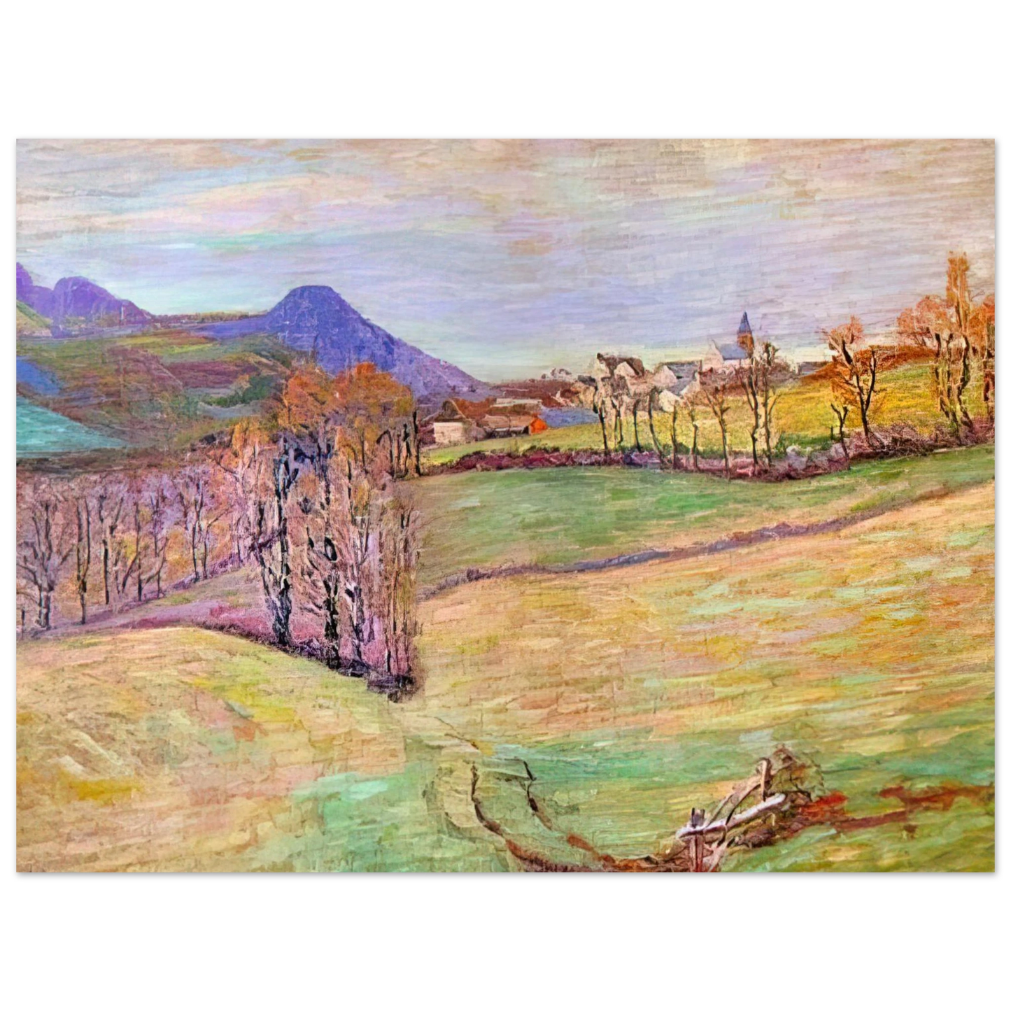 Armand Guillaumin - View of Saint-Sauves  75x100 cm / 30x40inches Fine Art Poster