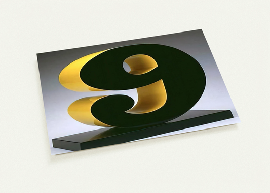 Nine By Robert Indiana Pack of 10 Post Cards | Robert Indiana Post Cards | A6 (10.5 x 14.8 cm) - 4.1 x 5.8 inches