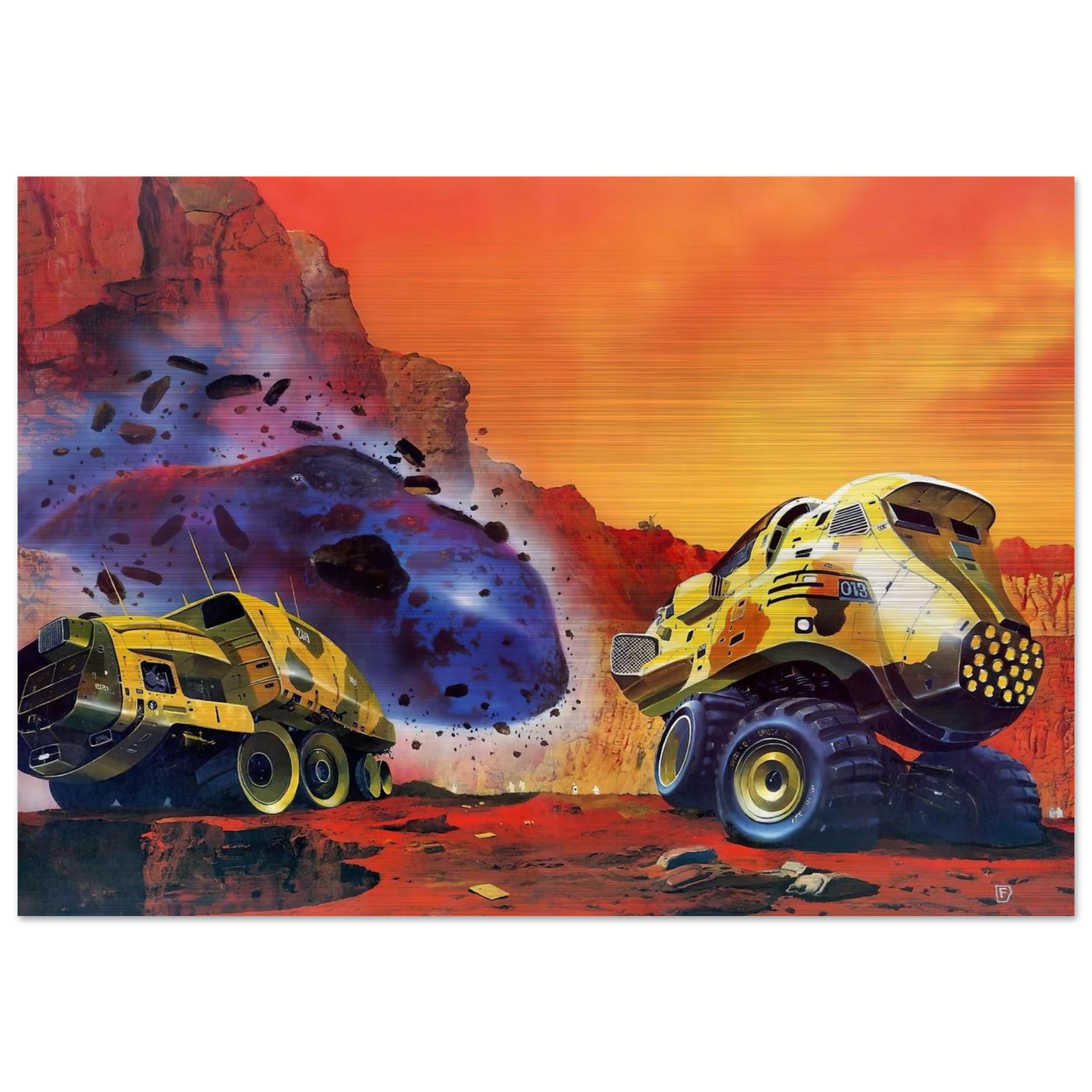 Chris Foss - Chris Foss Brushed Aluminum Print - 70x100 cm / 28x40 inches | Chris Foss Aluminum Print | Chris Foss Prints