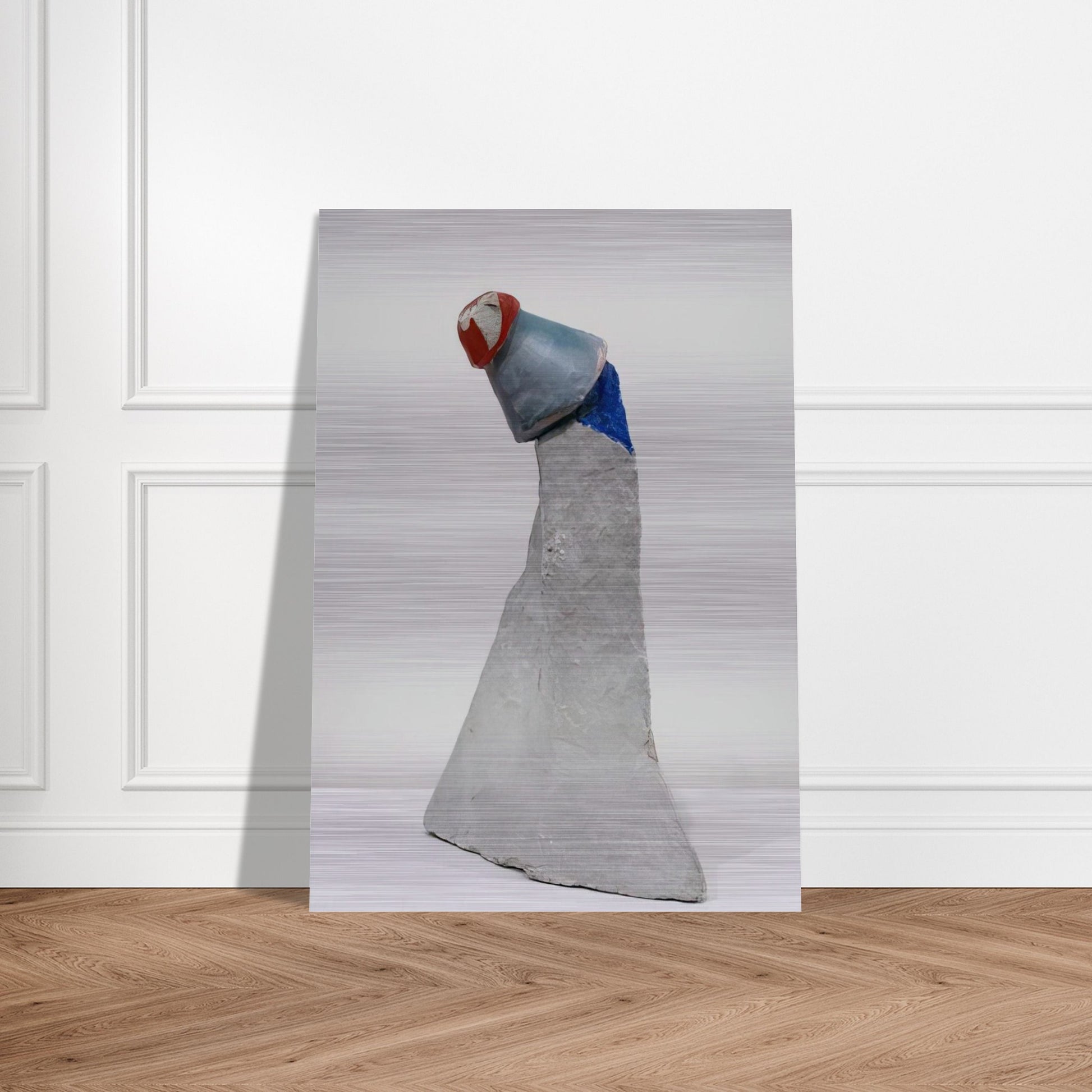 THE CLOWN 1947 - Kurt Schwitters Brushed Aluminum Print - 70x100 cm / 28x40 inches | Kurt Schwitters Aluminum Print | Kurt Schwitters Prints
