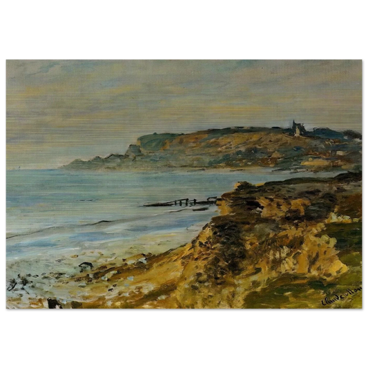 Cliff at Sainte-Adresse - claude monet Brushed Aluminum Print - 70x100 cm / 28x40 inches | claude monet Aluminum Print | claude monet Prints