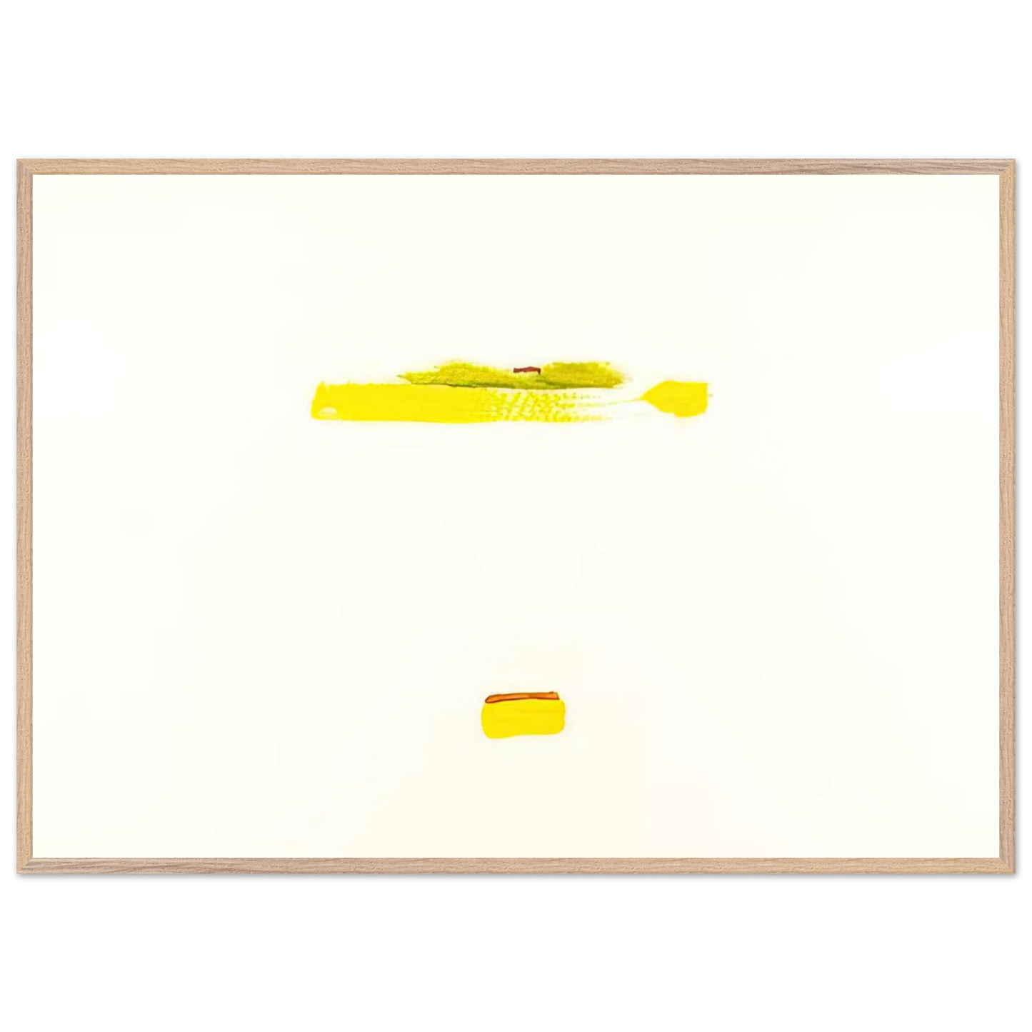 Helen Frankenthaler - New York III - 1972 Wall art - A1 (59.4 x 84.1  cm) - Premium Wooden Framed Poster With Fine Art Paper-canvas - Wood frame