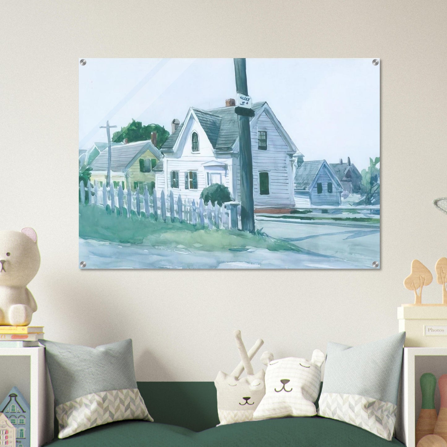 White House with Dormer Window - Edward Hopper Acrylic Print - 70x100 cm / 28x40″ inches
