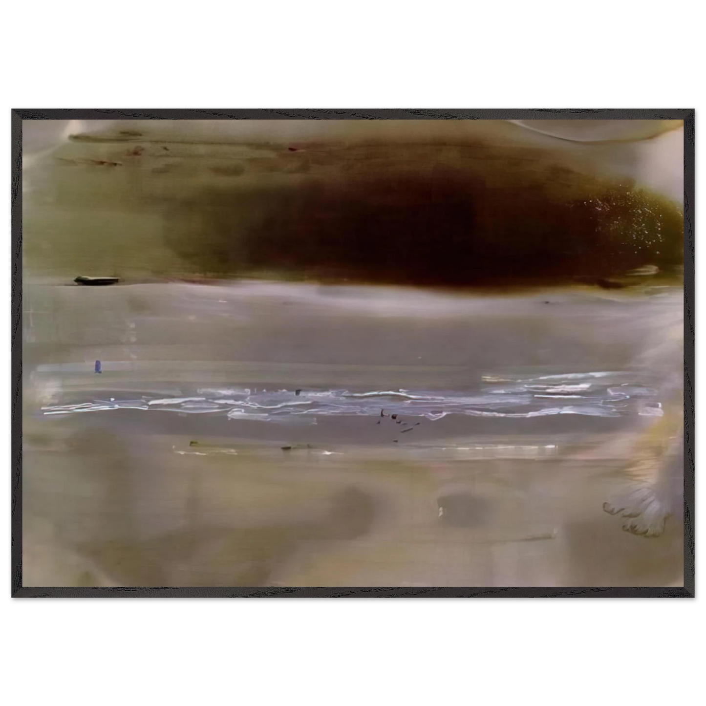 Helen Frankenthaler - Viewpoint II - 1979 Wall art - 21x29.7 cm / 8x12" - Premium Wooden Framed Poster With Fine Art Paper-canvas - White frame