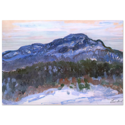 Mount Kolsaas - claude monet Brushed Aluminum Print - 70x100 cm / 28x40 inches | claude monet Aluminum Print | claude monet Prints