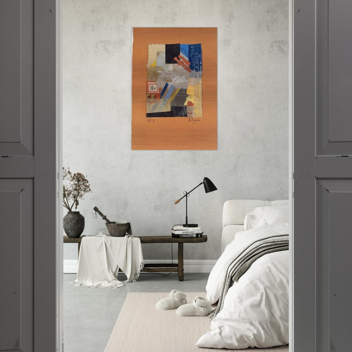 Number 7 - 1948 - Anne Ryan Brushed Aluminum Print - 70x100 cm / 28x40 inches | Anne Ryan Aluminum Print | Anne Ryan Prints