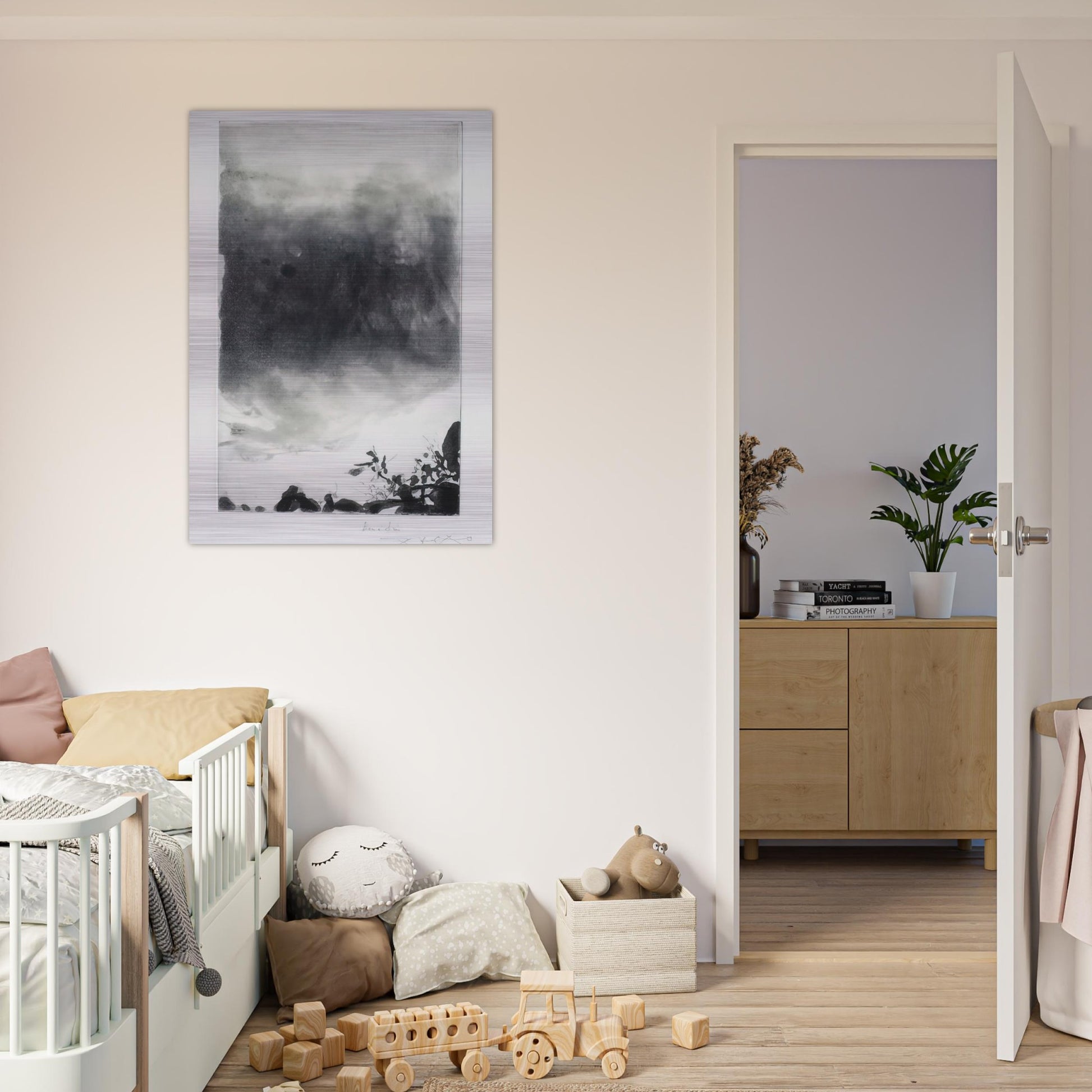 PROUSTIANA 1991 - Zao Wou-Ki Brushed Aluminum Print - 70x100 cm / 28x40 inches | Zao Wou-Ki Aluminum Print | Zao Wou-Ki Prints