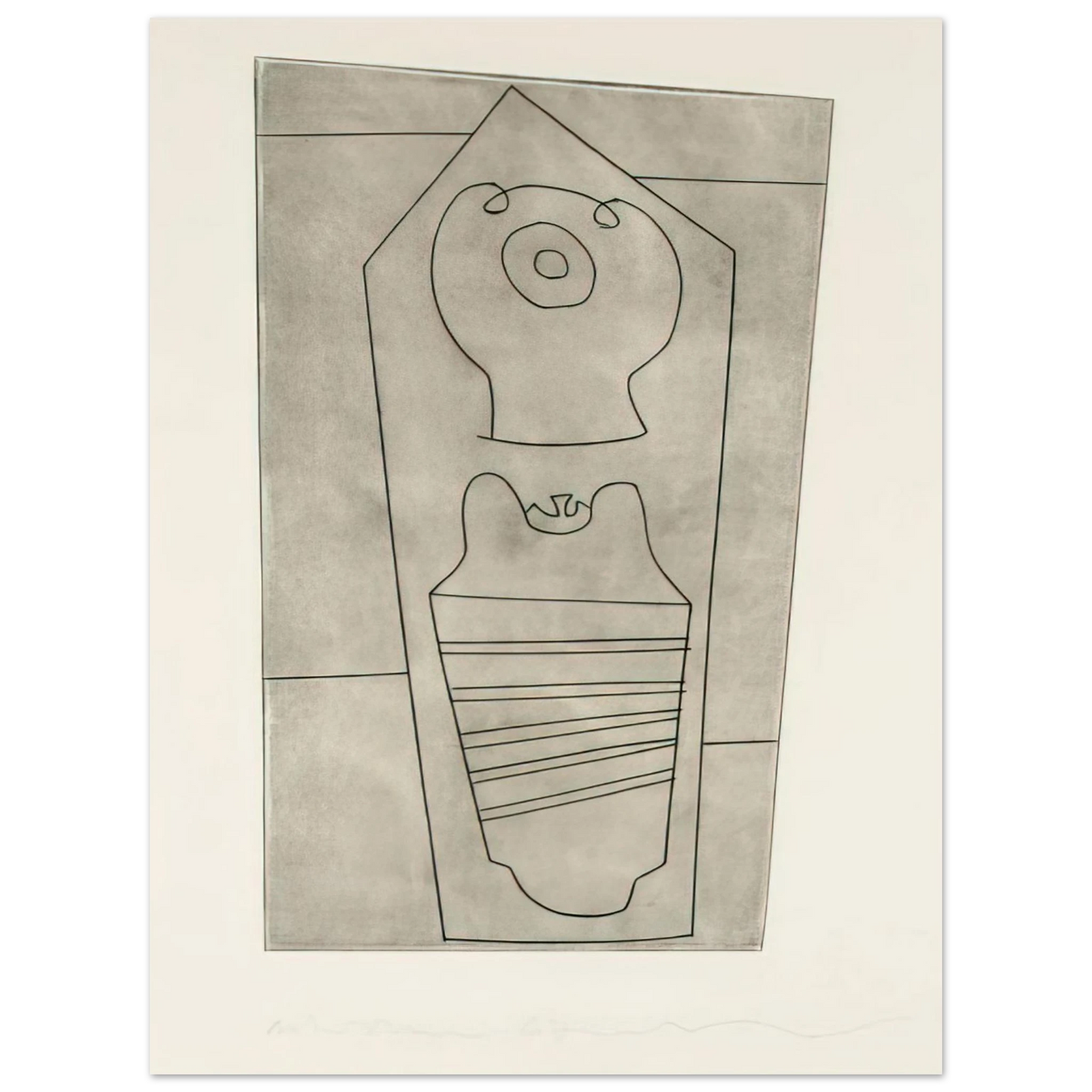 Ben Nicholson - Turkish form - 1967  75x100 cm / 30x40inches Fine Art Poster