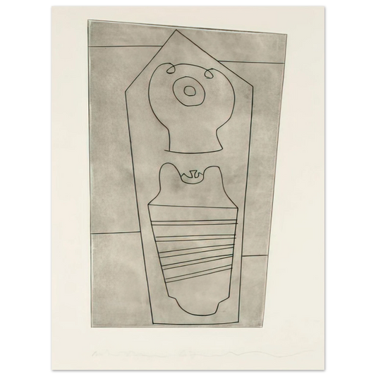 Ben Nicholson - Turkish form - 1967  75x100 cm / 30x40inches Fine Art Poster
