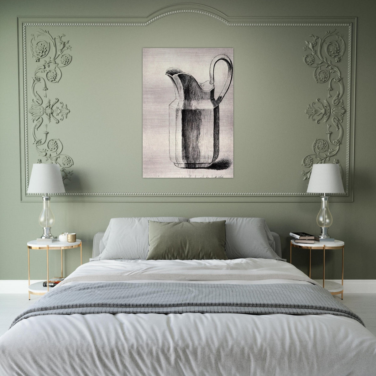 Milk Jug - Vincent van Gogh Brushed Aluminum Print - 70x100 cm / 28x40 inches | Vincent van Gogh Aluminum Print | Vincent van Gogh Prints