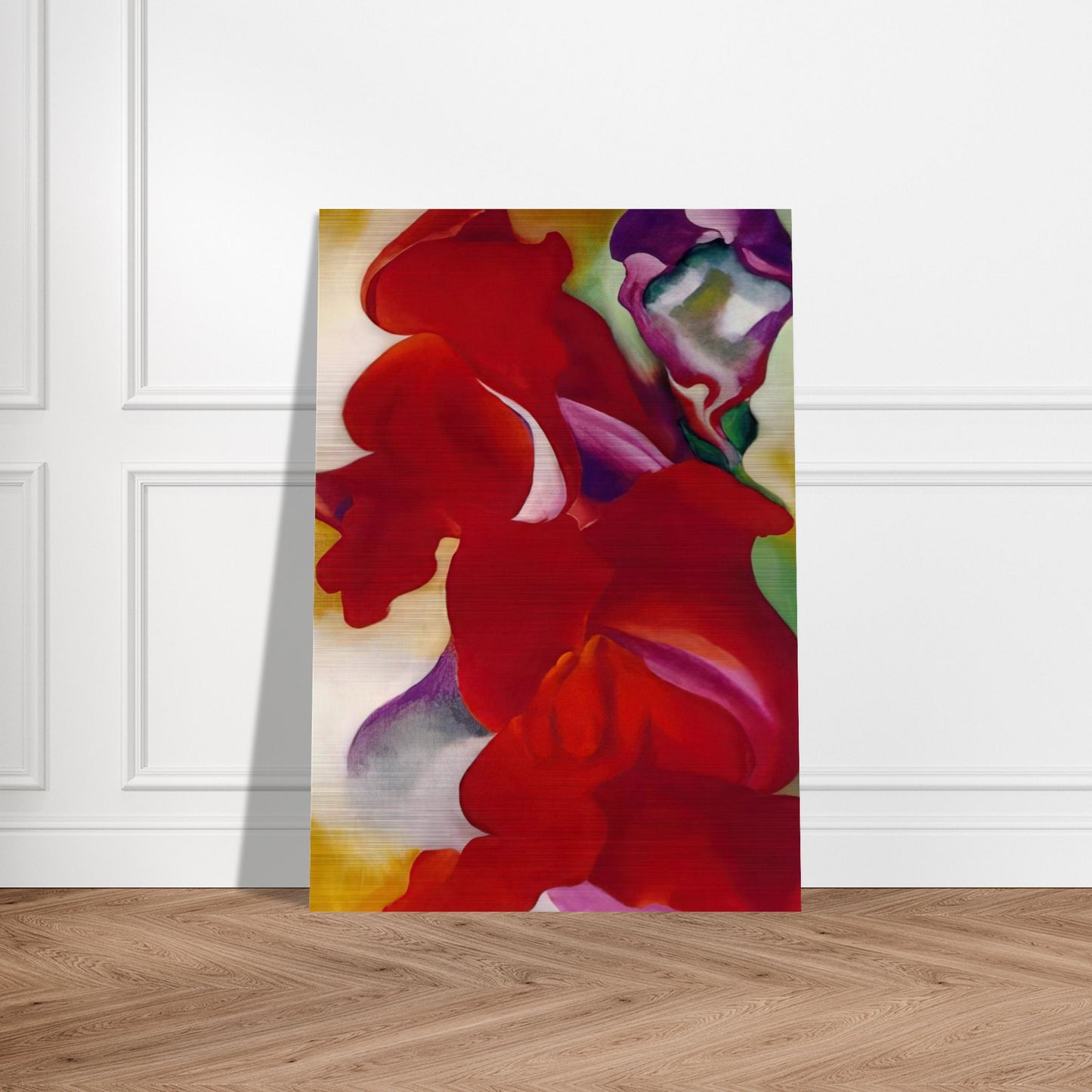 Red Snapdragons - Georgia O'Keeffe Brushed Aluminum Print - 70x100 cm / 28x40 inches | Georgia O'Keeffe Aluminum Print | Georgia O'Keeffe Prints