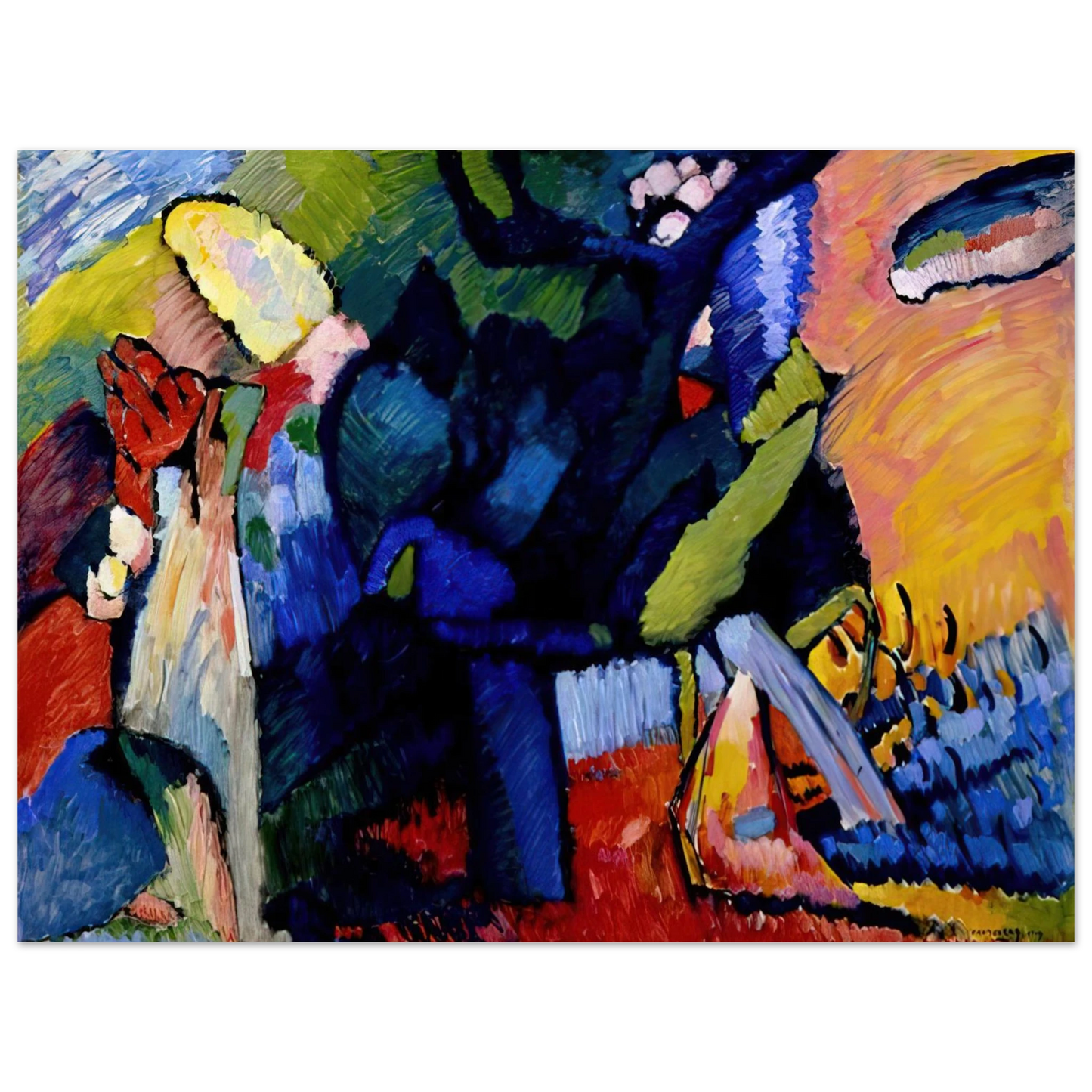 Wassily Kandinsky - IMPROVISATION 4 1909  75x100 cm / 30x40inches Fine Art Poster